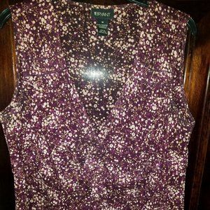 Sexy Semi Sheer Mettalic Lane Bryant Wrap Cami 18